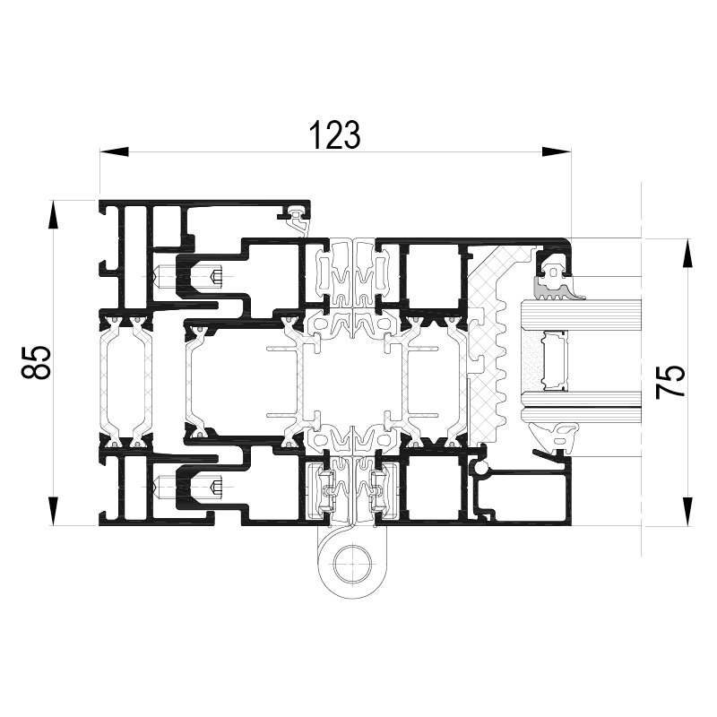 Disegno tecnico NC-S 75 HES FD